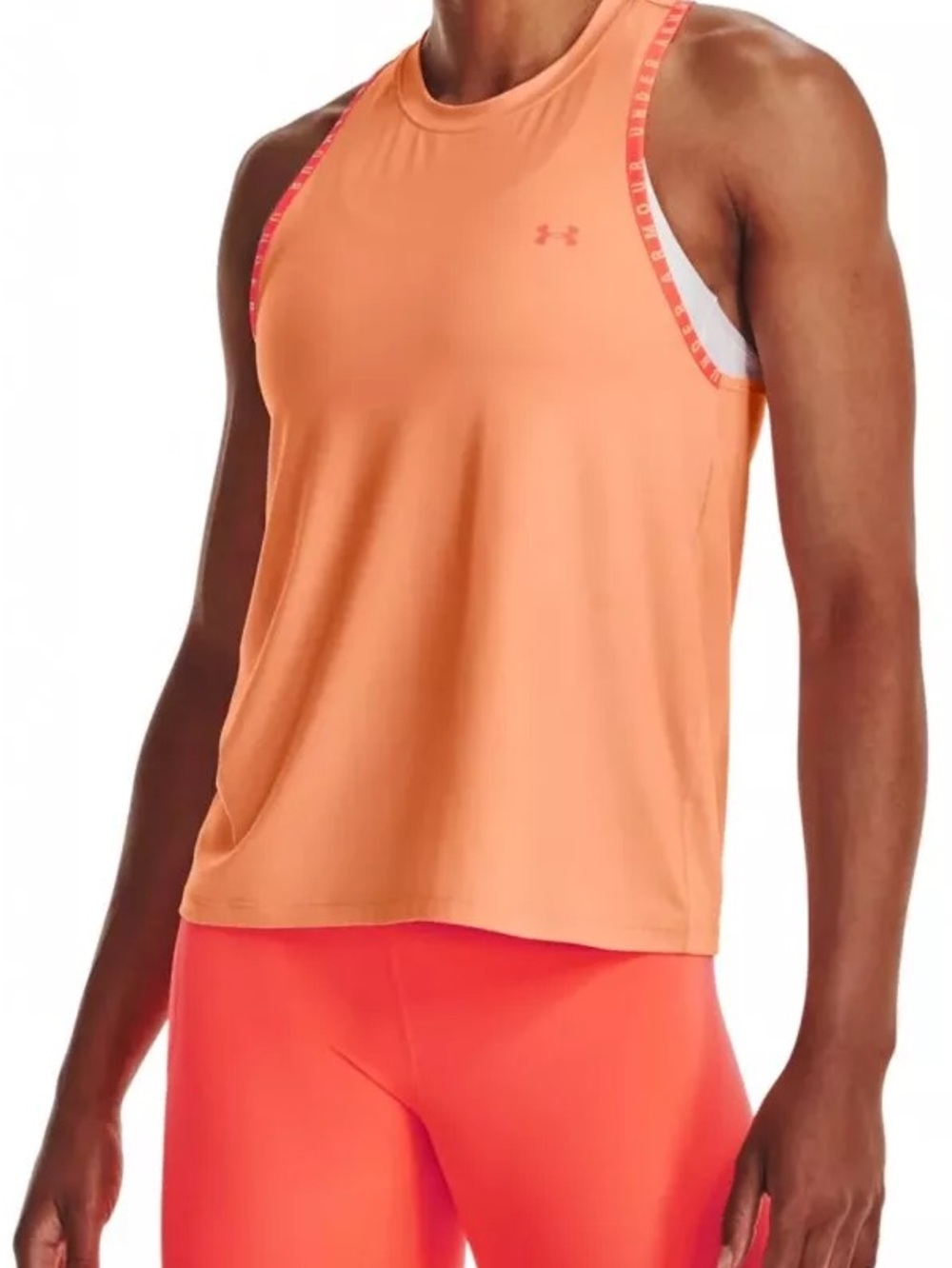 Under Armour Coral-Orange Racerback Performance Tank Top